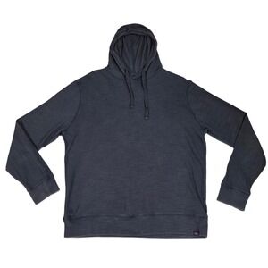 Faherty Sunwashed Midweight Organic Cotton Hoodie XL Navy Dark Blue Mens
